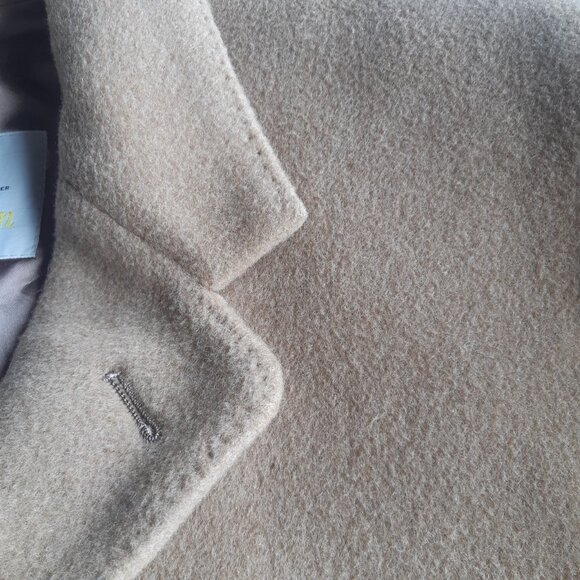 Aquascutum SZ 44R Cashmere & Wool Tan Overcoat - Picture 13 of 16